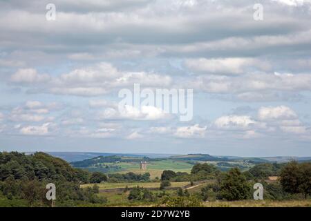 La cage à Lyme Park vue de Moorside Lyme Handley Poynton Cheshire Angleterre Banque D'Images