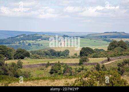 La cage à Lyme Park vue de Moorside Lyme Handley Poynton Cheshire Angleterre Banque D'Images