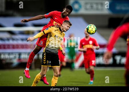 Horsens, Danemark. 25 octobre 2020. Abu Francis (41) du FC Nordsjaelland vu pendant le 3F Superliga match entre AC Horsens et FC Nordsjaelland à Casa Arena à Horsens. (Crédit photo : Gonzales photo/Alamy Live News Banque D'Images