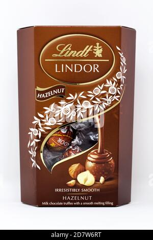 Truffes Lindt Lindor Hazelnut Banque D'Images