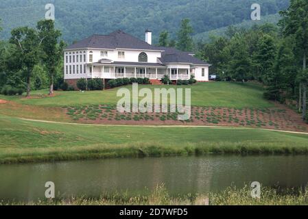Maison de style plantations en Géorgie, USA Banque D'Images