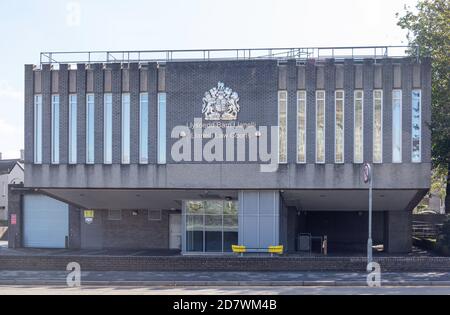 Llanelli Magistrate court, Town Hall Square, Llanelli, Carmarthenshire, pays de Galles, Royaume-Uni Banque D'Images