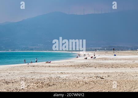 Playa de Los Lances, Tarifa, province de Cadix, Andalousie, Espagne Banque D'Images