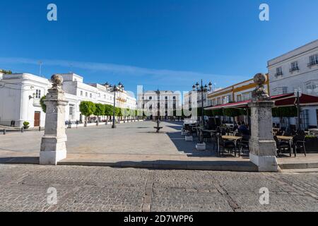 Plaza de España, Médina Sidonia, province de Cadix, Andalousie, Espagne. Banque D'Images