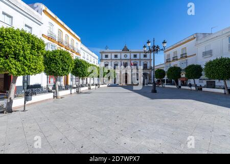 Plaza de España, Médina Sidonia, province de Cadix, Andalousie, Espagne. Banque D'Images