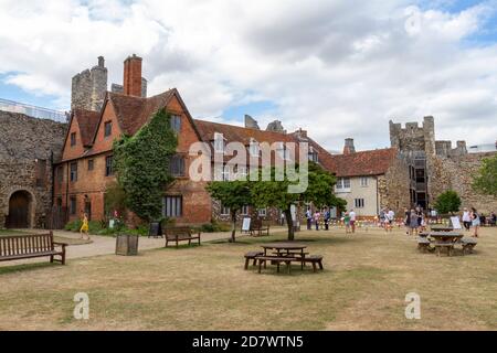 La maison de travail dans le domaine du château de Framingham, Suffolk, Royaume-Uni. Banque D'Images