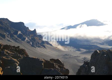 Haleakala Crater Sunrise à Maui, Hawaii-États-Unis Banque D'Images