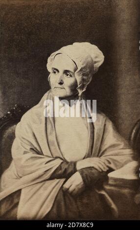1840 c., Etats-Unis : The american Quaker , abolitionniste , militante des droits des femmes et réformateur social LUCRETIA MOTT (né CERCUEIL , 1793 - 1880 ). Portrait par peintre inconnu . - USA - ritratto - portrait - RIFORMISTA - RIFORMISMO SOCIALE - FEMINISTA - FÉMINISTE - ABOLIZIONISMO - ABOLIZIONISTA - ANTISLAVVERY MOUVEMENT - ANTI-SCHIAVISMO - anti-Schiavismo - ANTI-SCHIAVISTA - cachia - archichia - Archichia - Cappello B - GANCHANKONIA - GANCHANKONIA - GANKONIA - GONIA - GONIA - GONIA - GONIA Banque D'Images