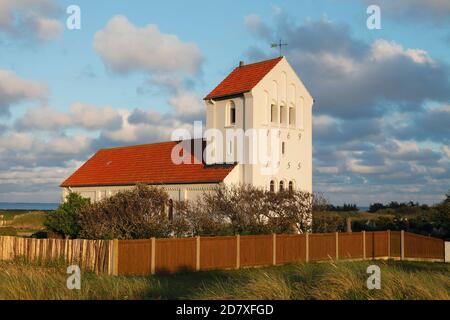 Église de Nørre Lyngvig, Danemark; Nørre Lyngvig kirke, Danmark Banque D'Images