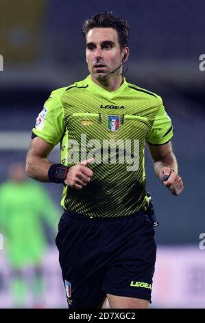 25 octobre 2020, Florence, Italie: florence, Italie, Stade Artemio Franchi, 25 octobre 2020, Francesco Fourneau arbitre pendant le match pendant l'ACF Fiorentina vs Udinese Calcio - football italien série A match - Credit: LM/Matteo Papini (Credit image: © Matteo Papini/LPS via ZUMA Wire) Banque D'Images