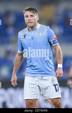 Ciro immobile de SS Lazio pendant la série UN match entre Latium et Bologne au Stadio Olimpico, Rome, Italie, le 24 octobre 2020. Photo de Giuseppe Maffia. Banque D'Images