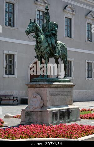 BUDAPEST, HONGRIE - 16 JUILLET 2019 : statue équestre d'Andras Hadik de Gyorgy Vastagh Banque D'Images