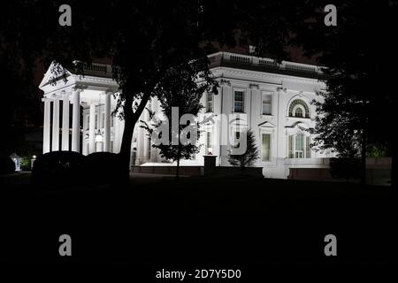 La Maison Blanche est vue depuis la pelouse du Nord à Washington, D.C., le 8 mai 2019. Crédit : Alex Edelman/l'accès photo Banque D'Images