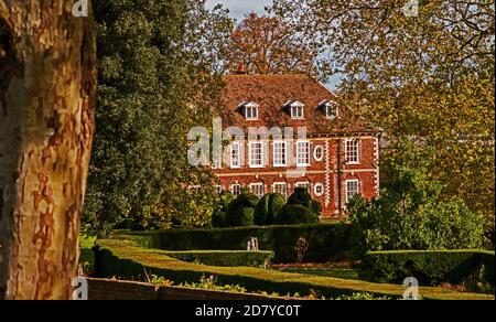 Hall place Manor House, Kent. ROYAUME-UNI Banque D'Images