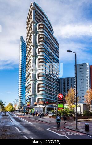 Canaletto 259 City Road - Canaletto Residential Tower at 259 City Rd London, Architect UNStudio, 2017. Partie du complexe City Road Basin. Banque D'Images