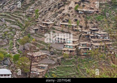 Photos de paysages de montagnes et de vallées de Chitral Khyber Pakhtunkhwa , Pakistan Banque D'Images