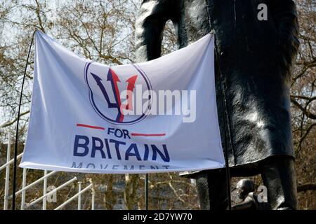 Londres, Royaume-Uni, 29 mars 2019 :- des manifestants pro Brexit devant le Parlement britannique le jour où le Royaume-Uni aurait dû quitter l'Union européenne Banque D'Images