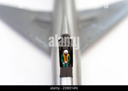 Pièces d'avion FROG 1/72 Scale F-100 Super Sabre Banque D'Images