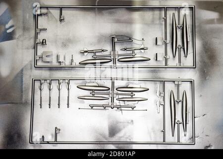 Pièces d'avion FROG 1/72 Scale F-100 Super Sabre Banque D'Images