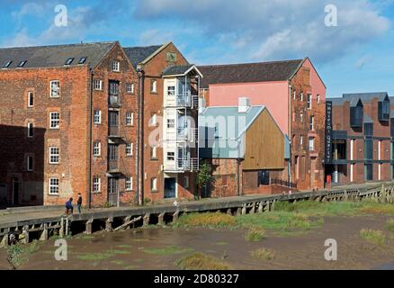 Le quartier des musées et la rivière Hull, à Hull, dans le Yorkshire de l'est, Humberside, Angleterre, Royaume-Uni Banque D'Images