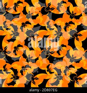 Motif vectoriel sans couture avec battes. Contexte des cartes d'Halloween, etc Illustration de Vecteur