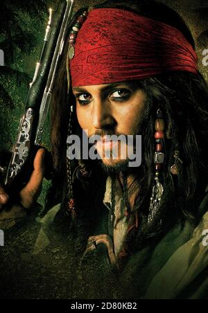 Pirates des Caraïbes: Coffre de l'homme mort année : 2006 USA Directeur : Gore Verbinski Johnny Depp Poster (Key Art) Banque D'Images