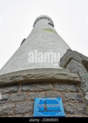 Fyren Karlskrona Nedre lighthouse (1924) île Stumholmen Karlskrona en comté de Blekinge Suède méridionale Europe Banque D'Images