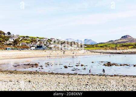 Criccieth est une belle station balnéaire sur la baie de Cardigan, du côté sud de la péninsule de Llyn. Connue sous le nom de « perle du pays de Galles » Banque D'Images