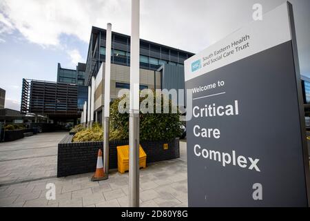 Complexe de soins intensifs de l'hôpital Ulster de Dundonald. Banque D'Images