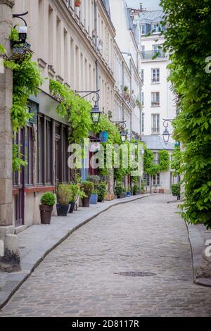 Vue sur la rue Paris, Cour Damoye, près de la Bastille, 11ème arrondissement, Paris, France Banque D'Images