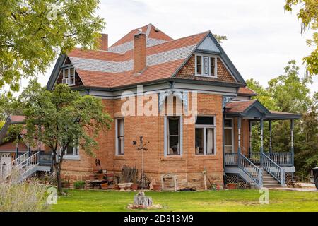 Utah, 7 octobre 2020 - vue extérieure de la maison historique de Kanab Banque D'Images