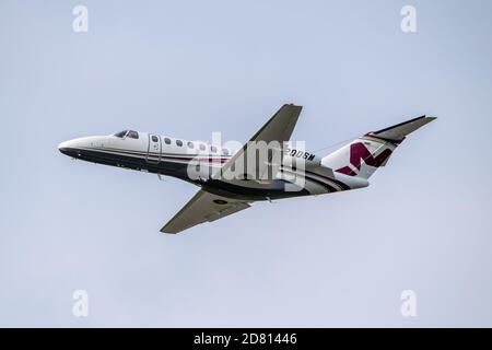 Kiev, Ukraine - 4 septembre 2020:Cessna 525 Citationjet CJ3 part de l'aéroport Banque D'Images