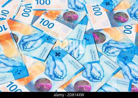 Collecte des billets suisses (nouvelle version publiée en 2017-2019) Banque D'Images