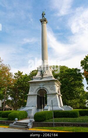 Mémorial de guerre à Bloomington, Illinois. Banque D'Images