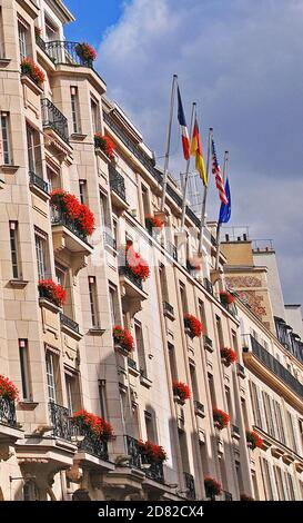 Bristol Hotel, Paris, France Banque D'Images