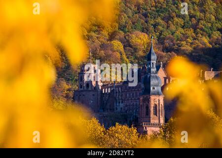 Château de Heidelberg en automne Banque D'Images