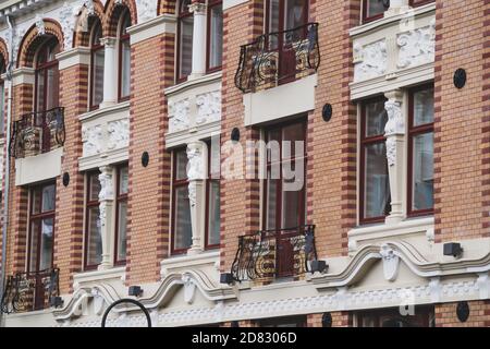 ancienne fassade à oslo Banque D'Images