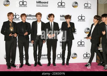 LAS VEGAS - 21 MAI : BTS à la salle de presse des Billboard Awards 2017 à la T-Mobile Arena le 21 mai 2017 à Las Vegas, Nevada Banque D'Images