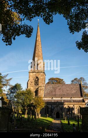 Royaume-Uni, Angleterre, Staffordshire, Moorlands, Grindon, All Saints Church Banque D'Images