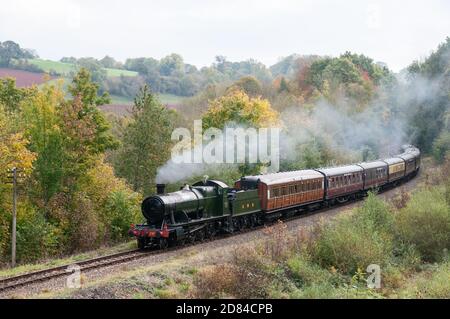 Autour du Royaume-Uni - Images du Severn Valley Railway, Worcestershire, Angleterre. La ligne partant de Kidderminster et Bridgnorth. Banque D'Images