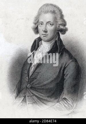WILLIAM PITT LE PLUS JEUNE (1759-1806) Premier ministre conservateur anglais Banque D'Images