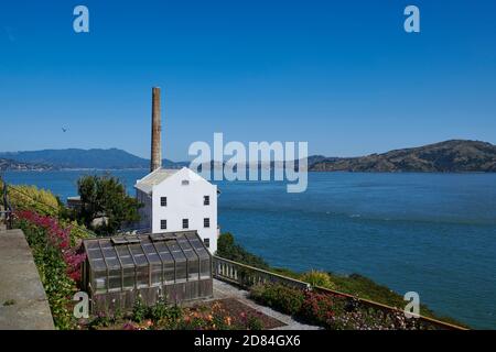 Vue depuis l'île d'Alcatraz, San Francisco, Californie, États-Unis Banque D'Images