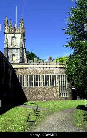 Tour de jasper et chapelle du régiment de welch, cathédrale llandaff de SS Peter & Paul, Dyfrig, Teilo et Euddogwl, llandaff, cardiff Banque D'Images