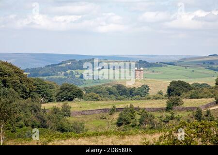 La cage à Lyme Park vue de Moorside Lyme Handley Poynton Cheshire Angleterre Banque D'Images