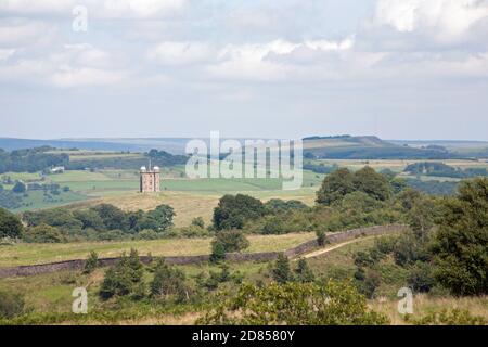 La cage à Lyme Park vue de Moorside Lyme Handley Poynton Cheshire Angleterre Banque D'Images