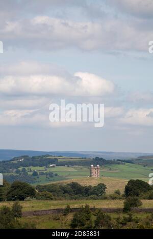 La cage à Lyme Park vue de Moorside Lyme Handley Poynton Cheshire Angleterre Banque D'Images