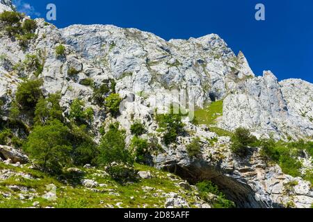 Canyon en Duje, Picos de Europa, Asturies, Espagne, Europe Banque D'Images