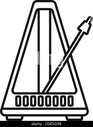 Métronome, style contour Illustration de Vecteur