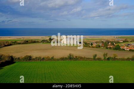 salthouse église et village, nord de norfolk, angleterre Banque D'Images