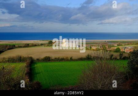 salthouse église et village, nord de norfolk, angleterre Banque D'Images